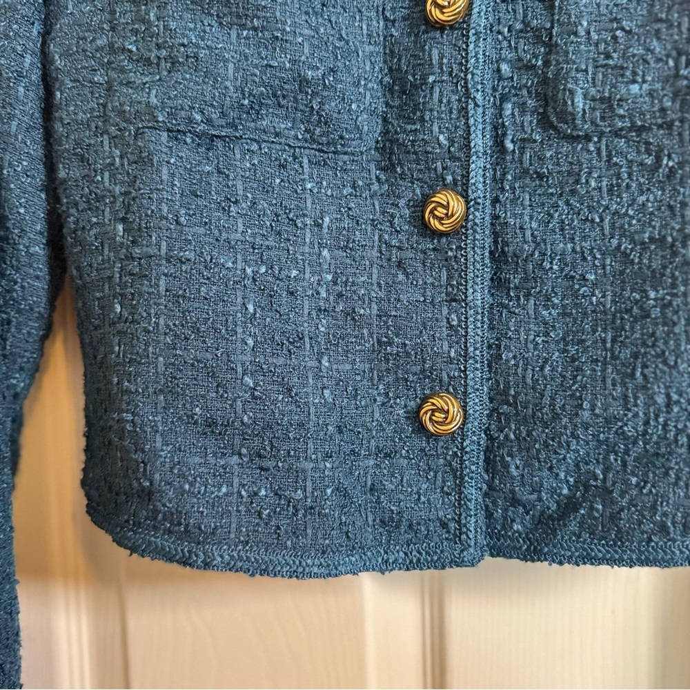 Aqua Women's Reilly Tweed Cropped Jacket Size M 100% exclusive L31901 NWT - Picture 4 of 12